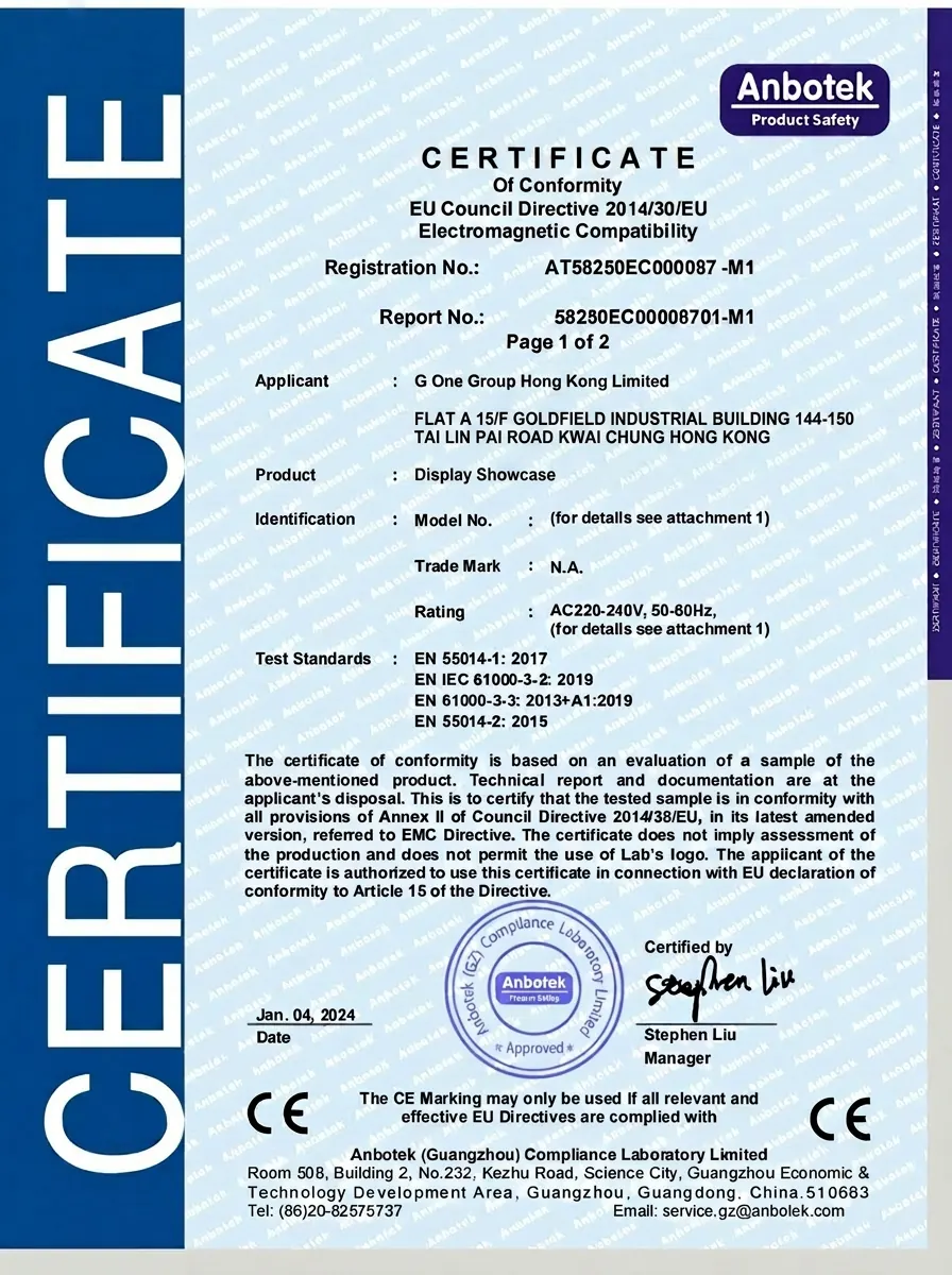 CE certificate