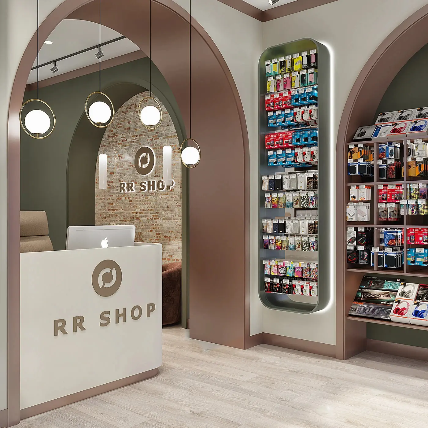Island Display Phone Shop full project view