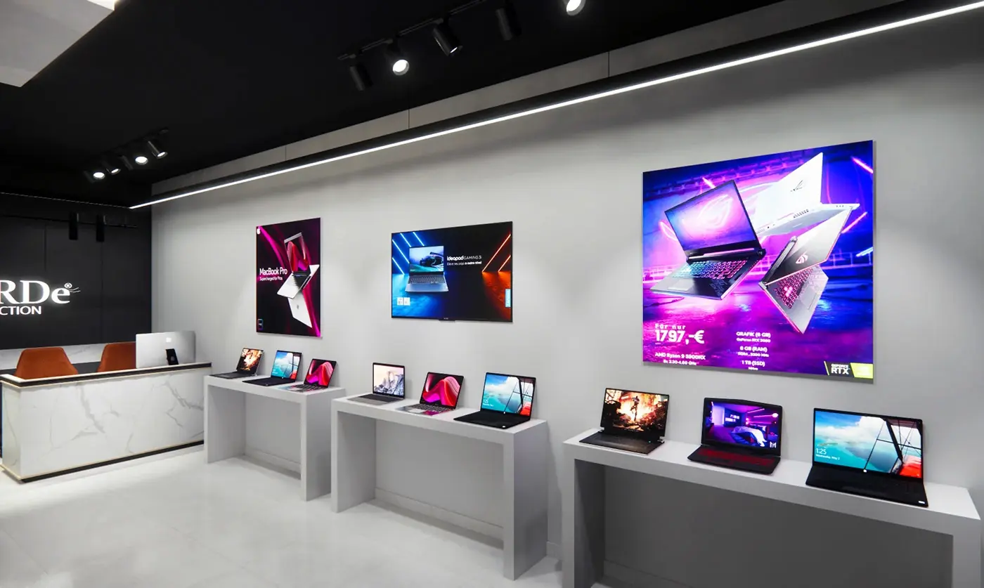 Premium Electronics Showroom full project view
