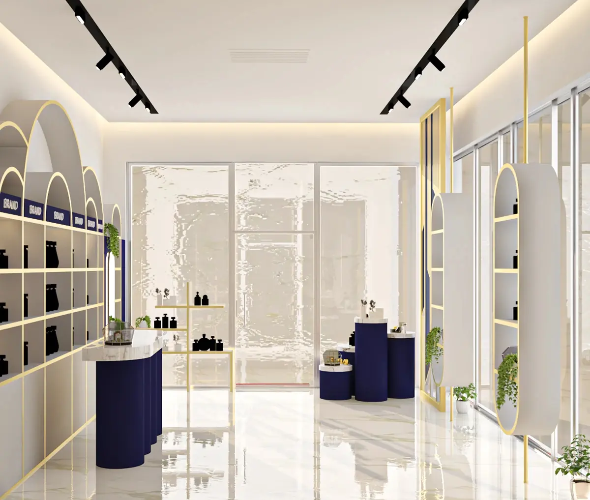 Colorful K-Beauty Concept Store full project view