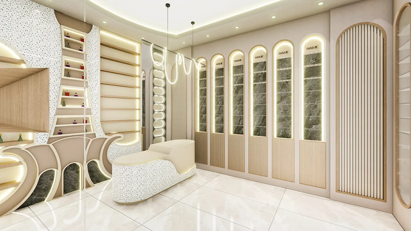Premium Fragrance Display Gallery full project view