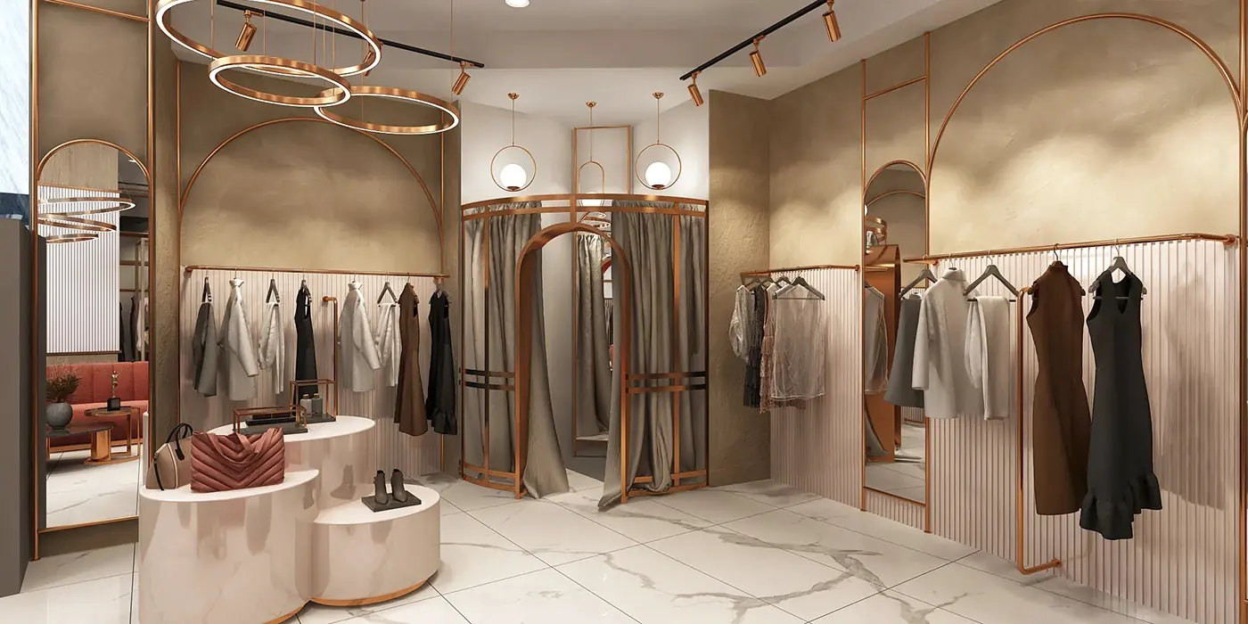 Compact Apparel Retail Store full project view