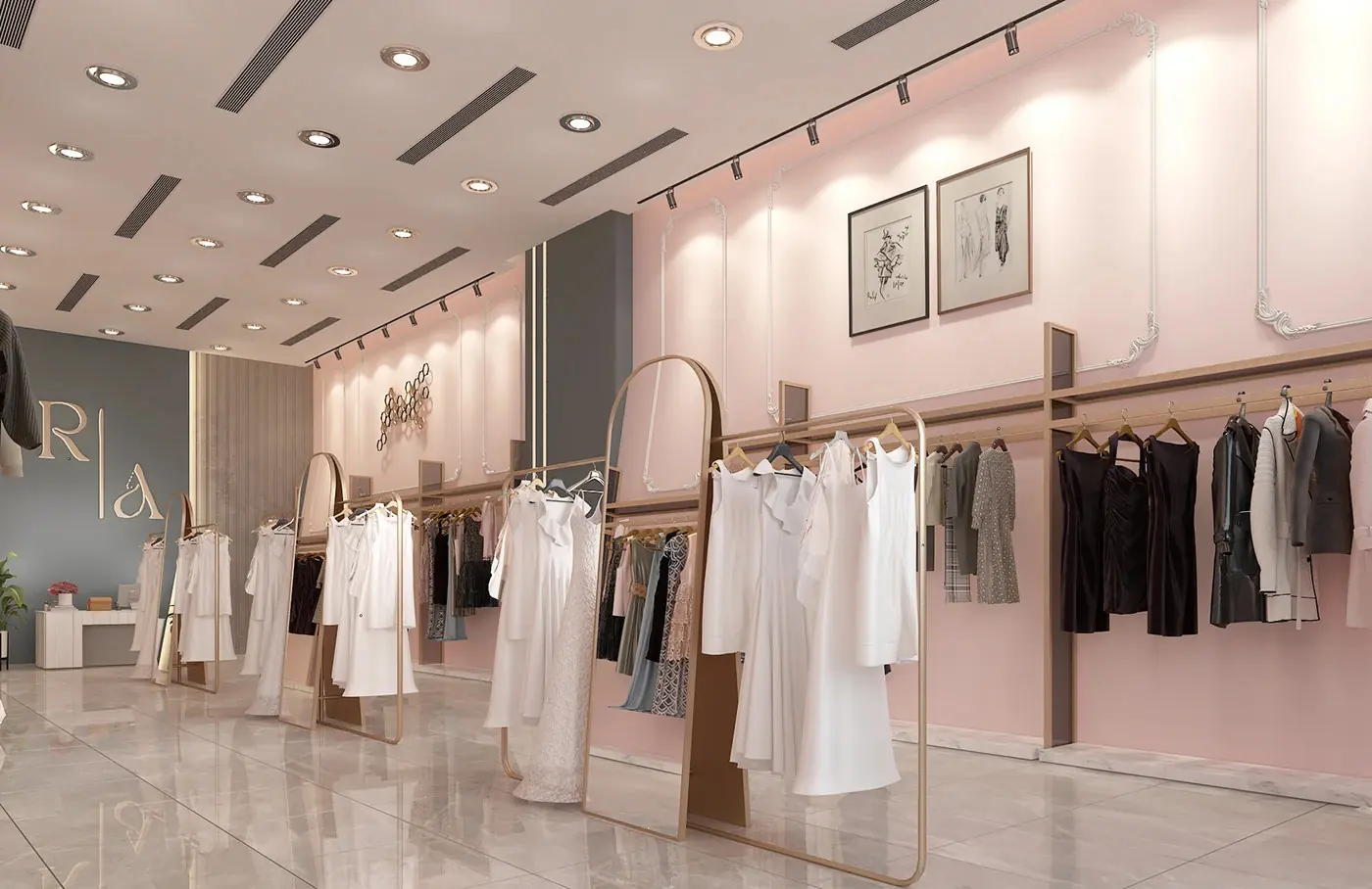 Luxury Womenswear Boutique full project view