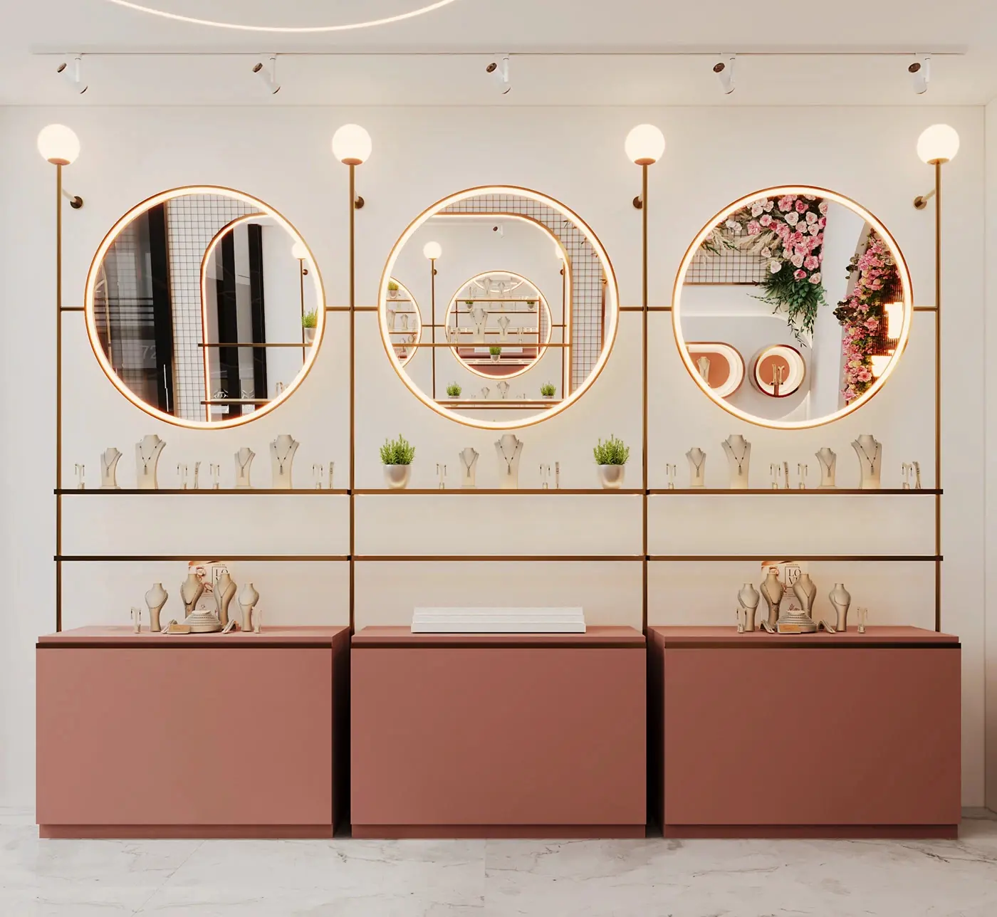 Luxury Gold Jewelry Boutique full project view