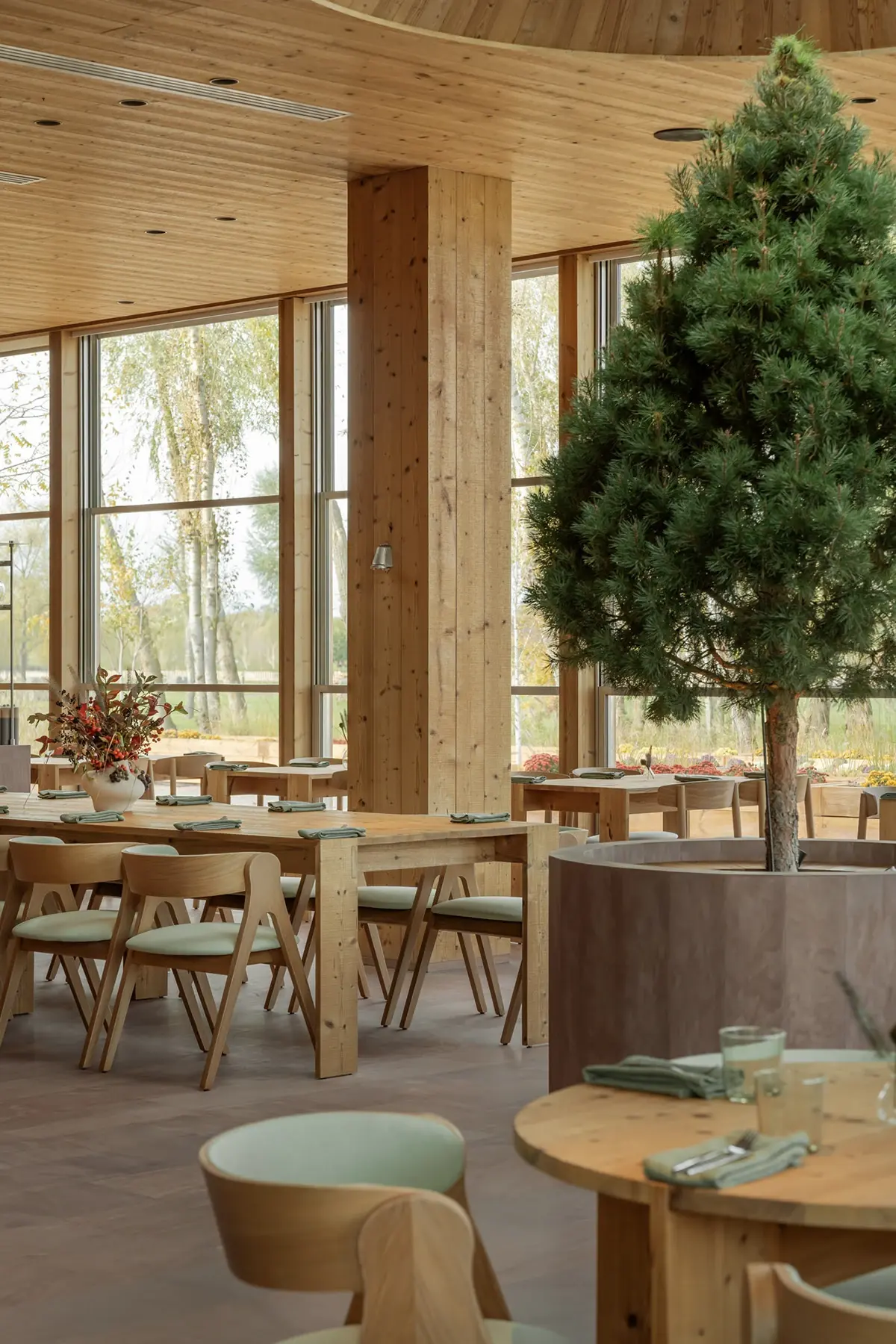 Family Restaurant Fixture Layout full project view
