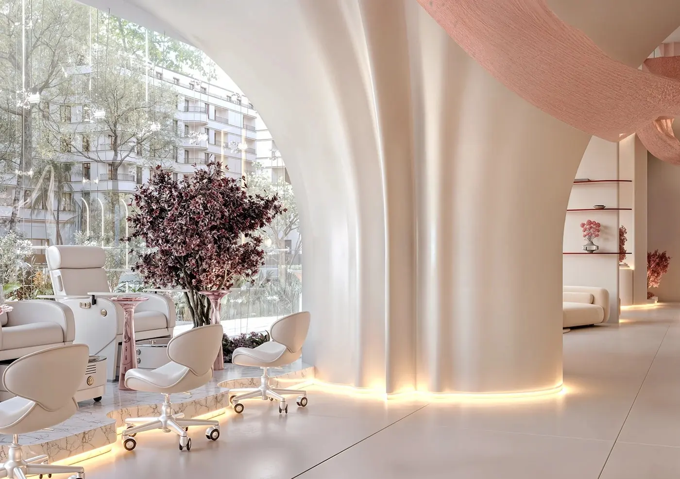 Soft Neutral Beauty Spa full project view