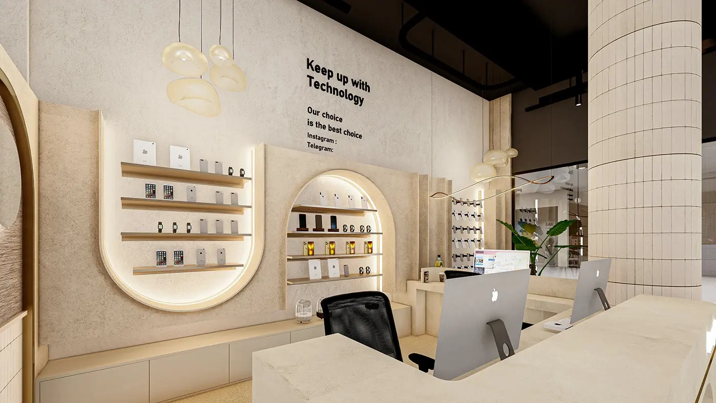 Compact Phone Accessory Retail fixture detail