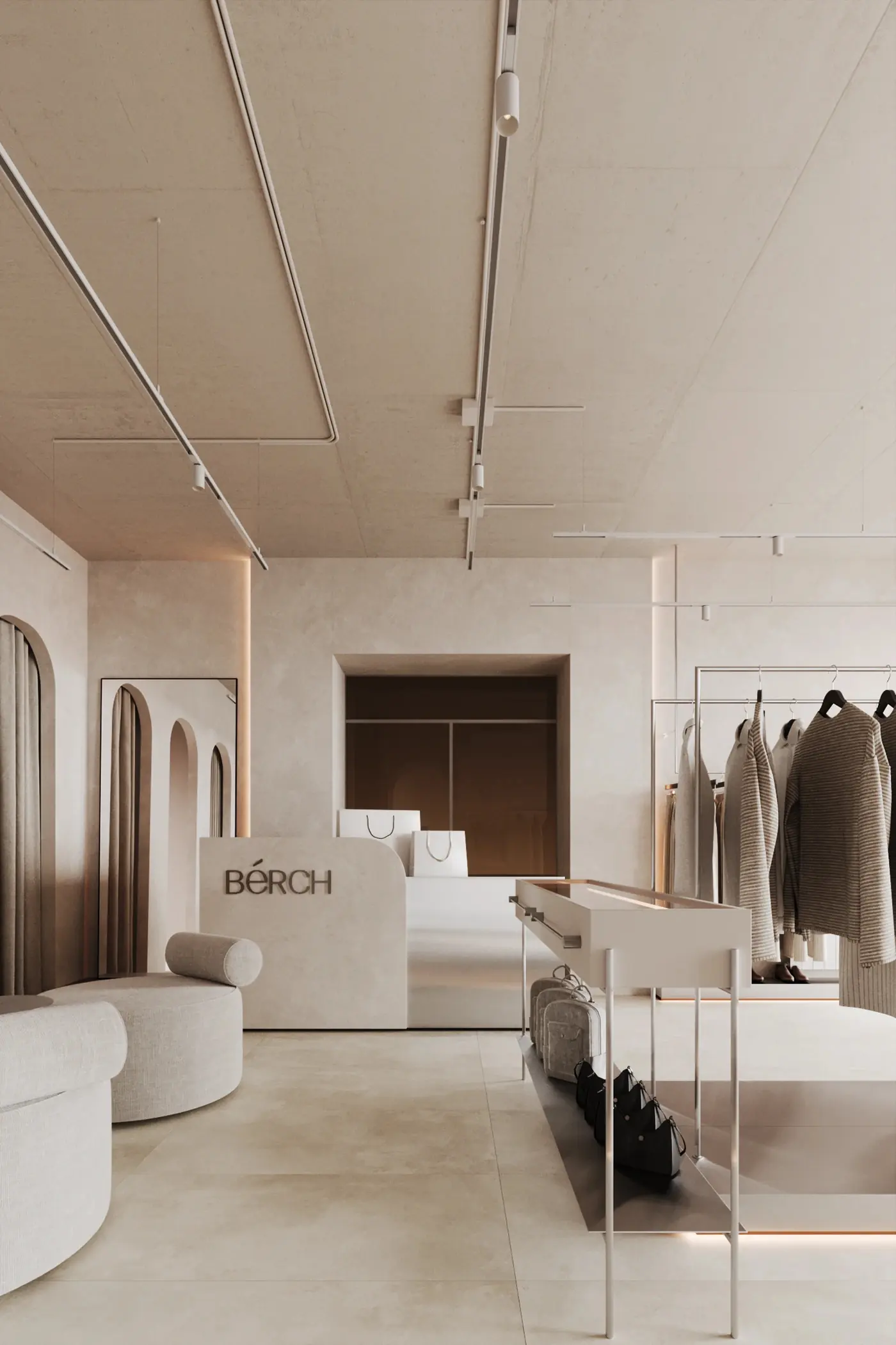 Minimal Fashion Boutique fixture detail