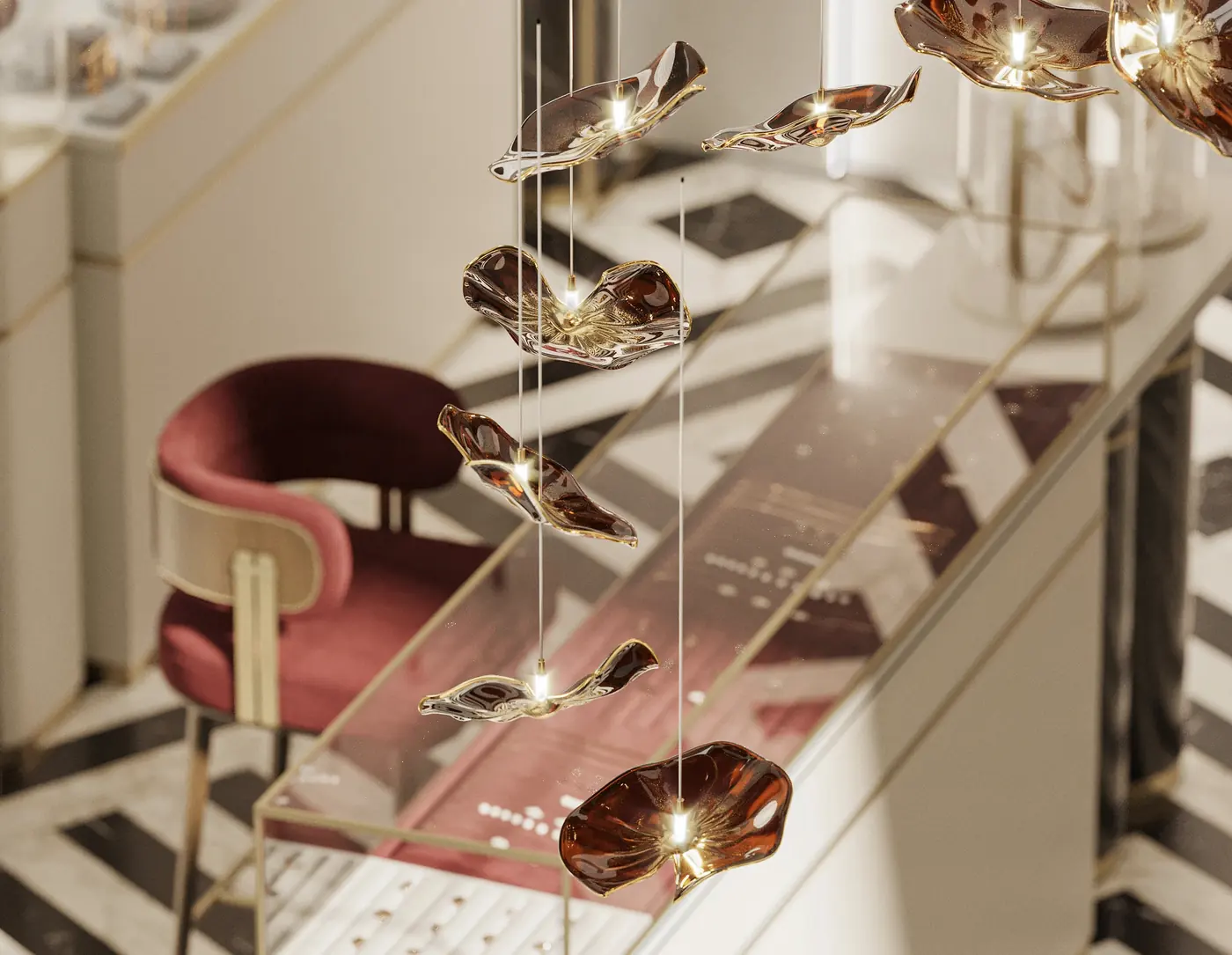 Bright Bridal Jewelry Shop fixture detail