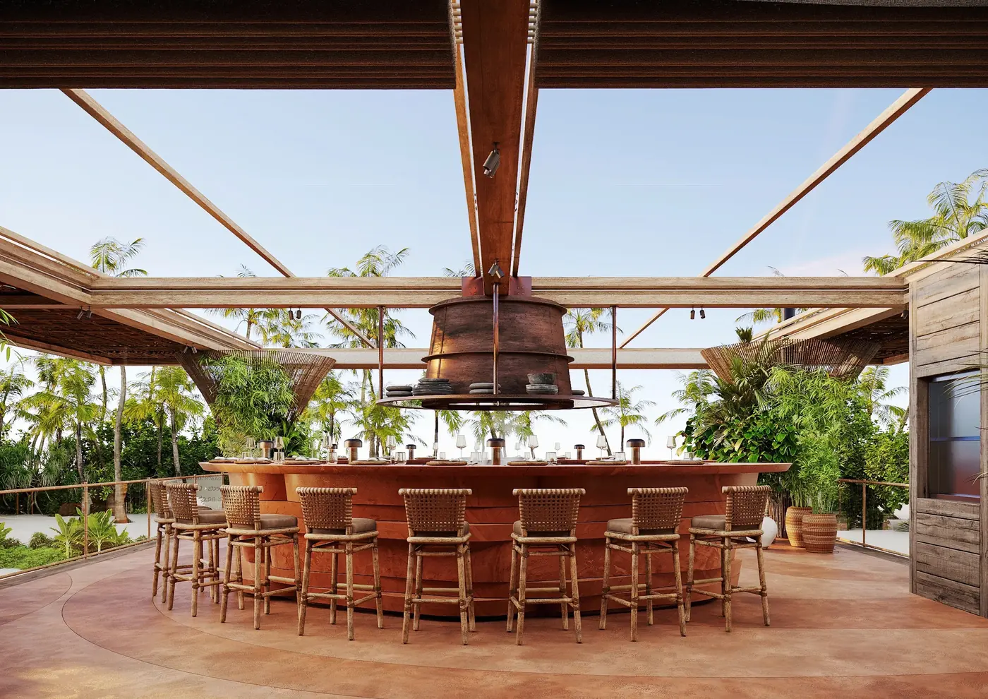 Compact Fast Casual Restaurant fixture detail