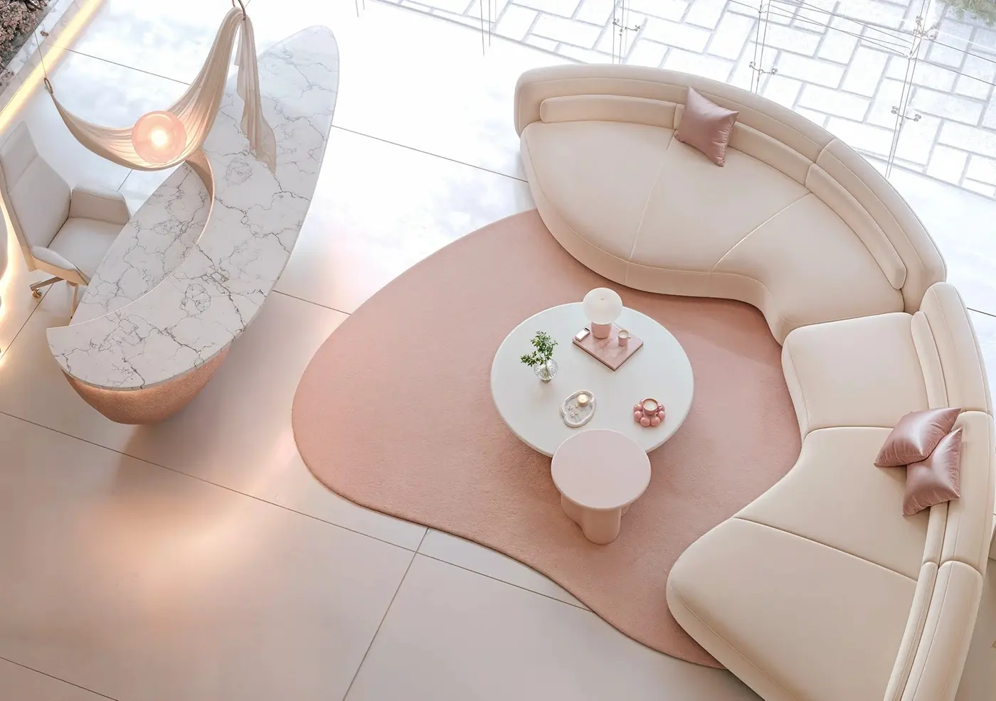 Soft Neutral Beauty Spa fixture detail