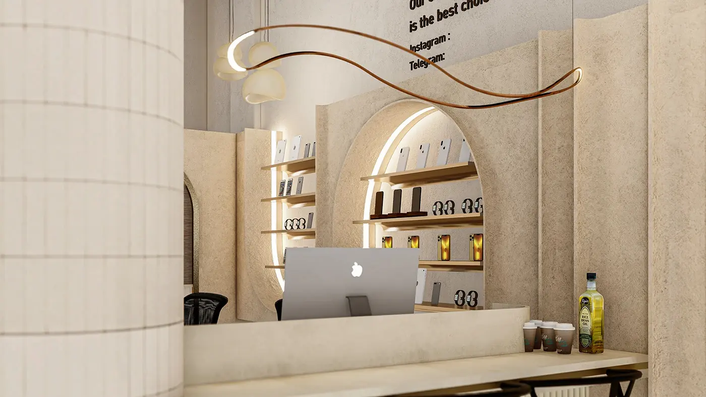 Compact Phone Accessory Retail fixture view