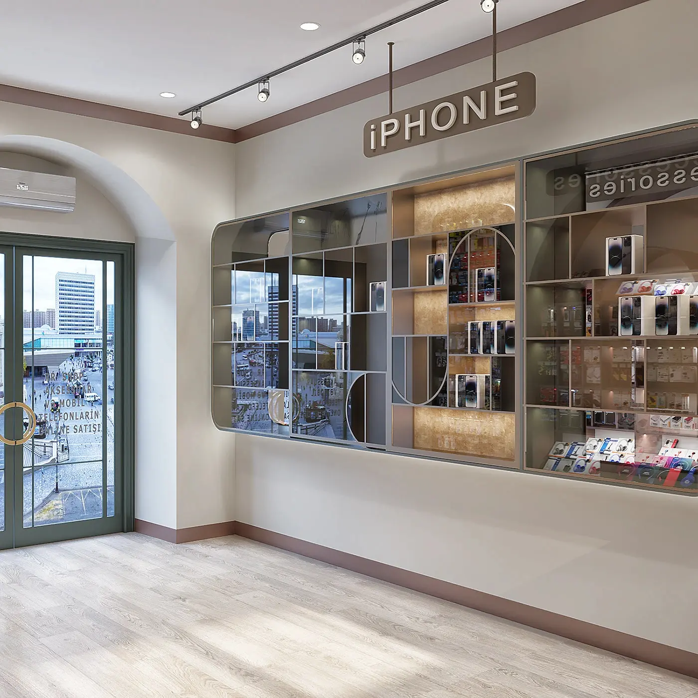 Island Display Phone Shop fixture view