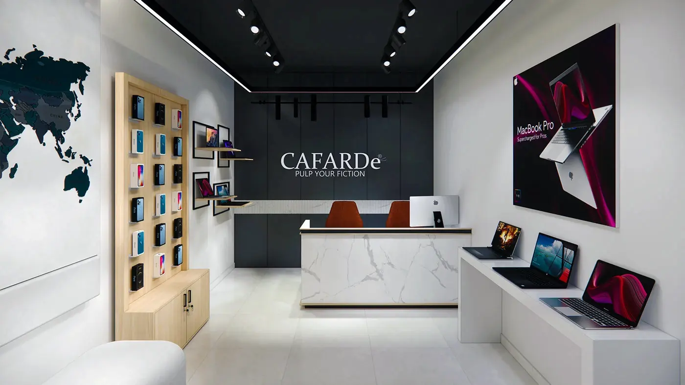 Premium Electronics Showroom fixture view