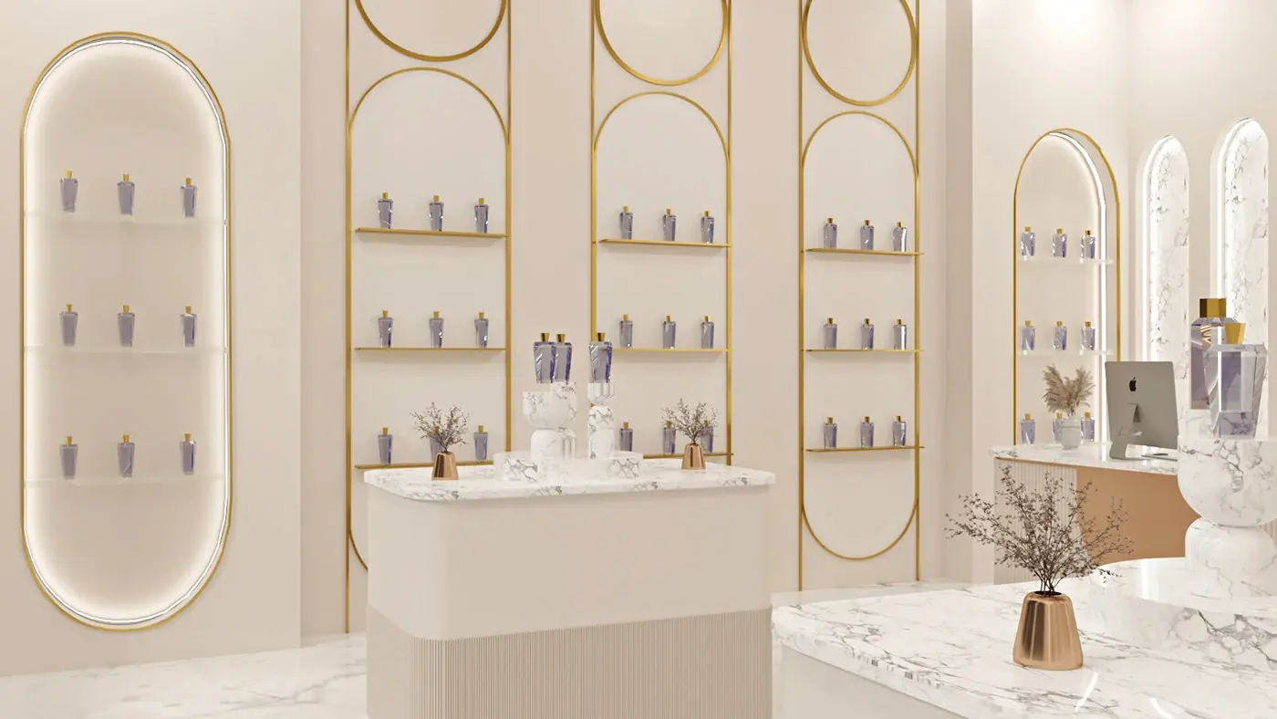 Luxury Perfume Boutique fixture view