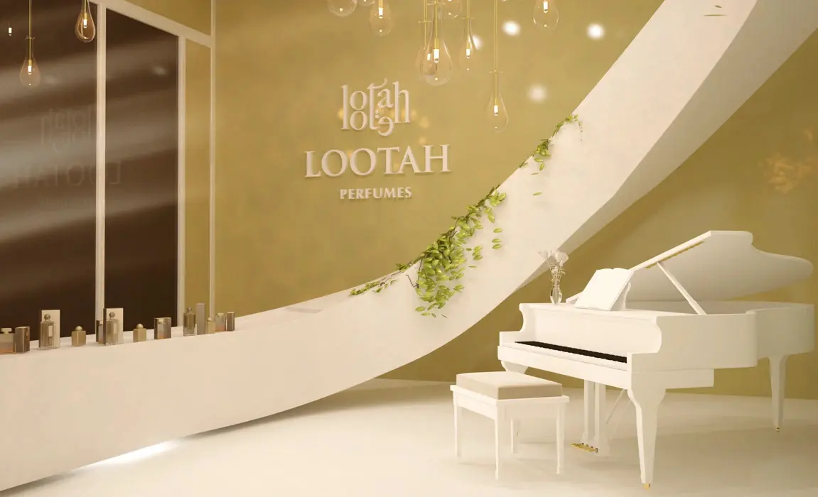 Minimal White Cosmetics Studio fixture view