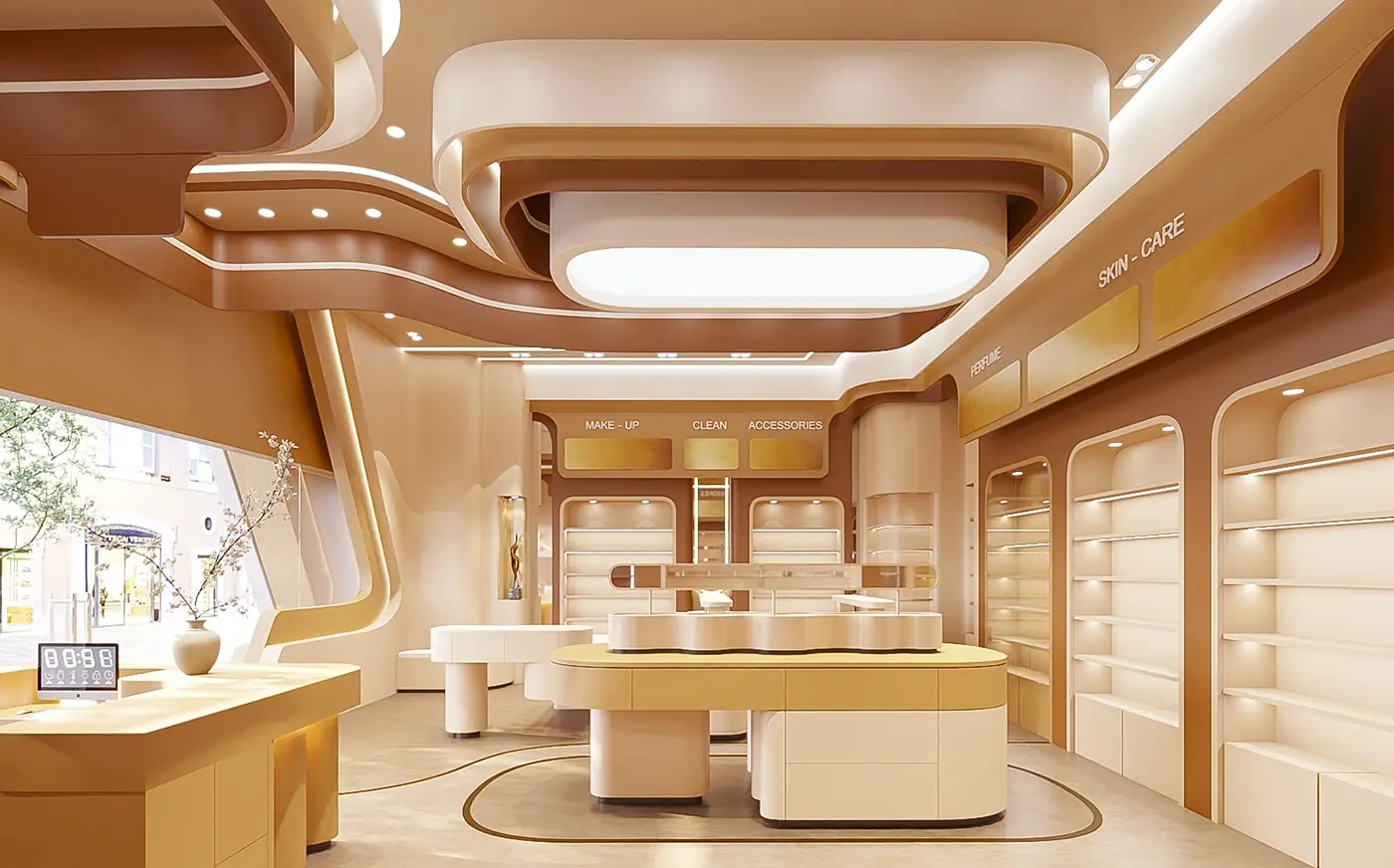 Modern Beauty Consultation Shop fixture view