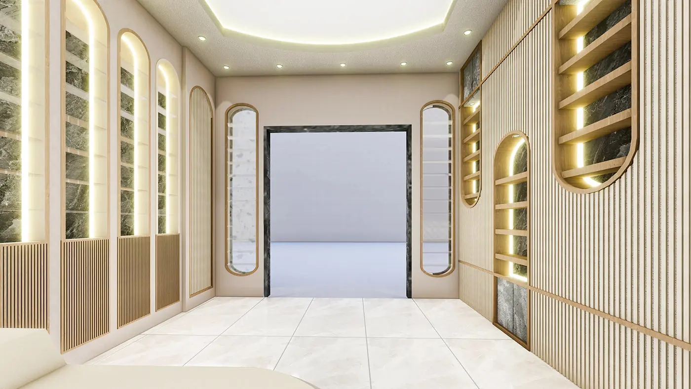 Premium Fragrance Display Gallery fixture view