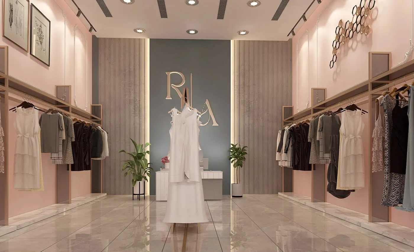 Luxury Womenswear Boutique fixture view
