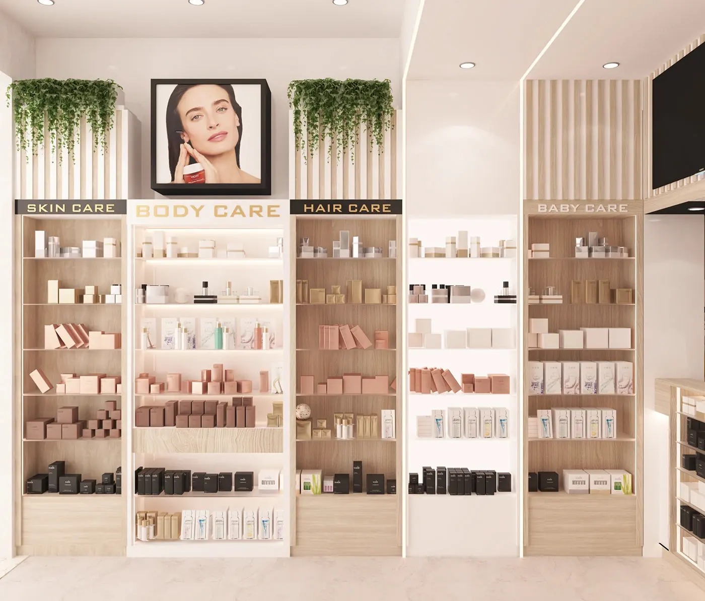 Modern Clinic Pharmacy Space fixture view
