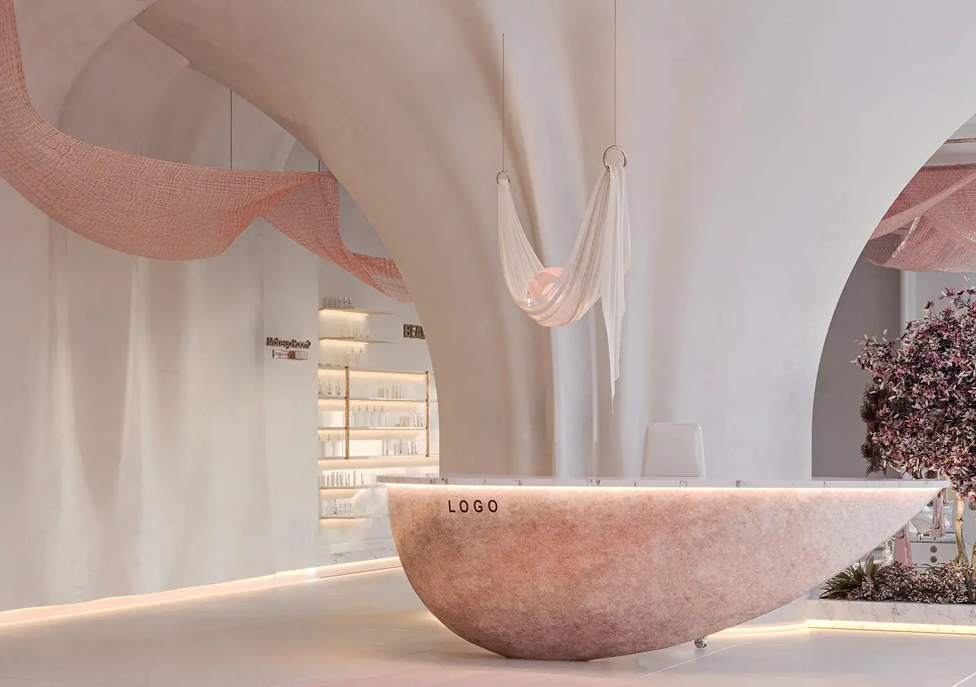 Soft Neutral Beauty Spa fixture view