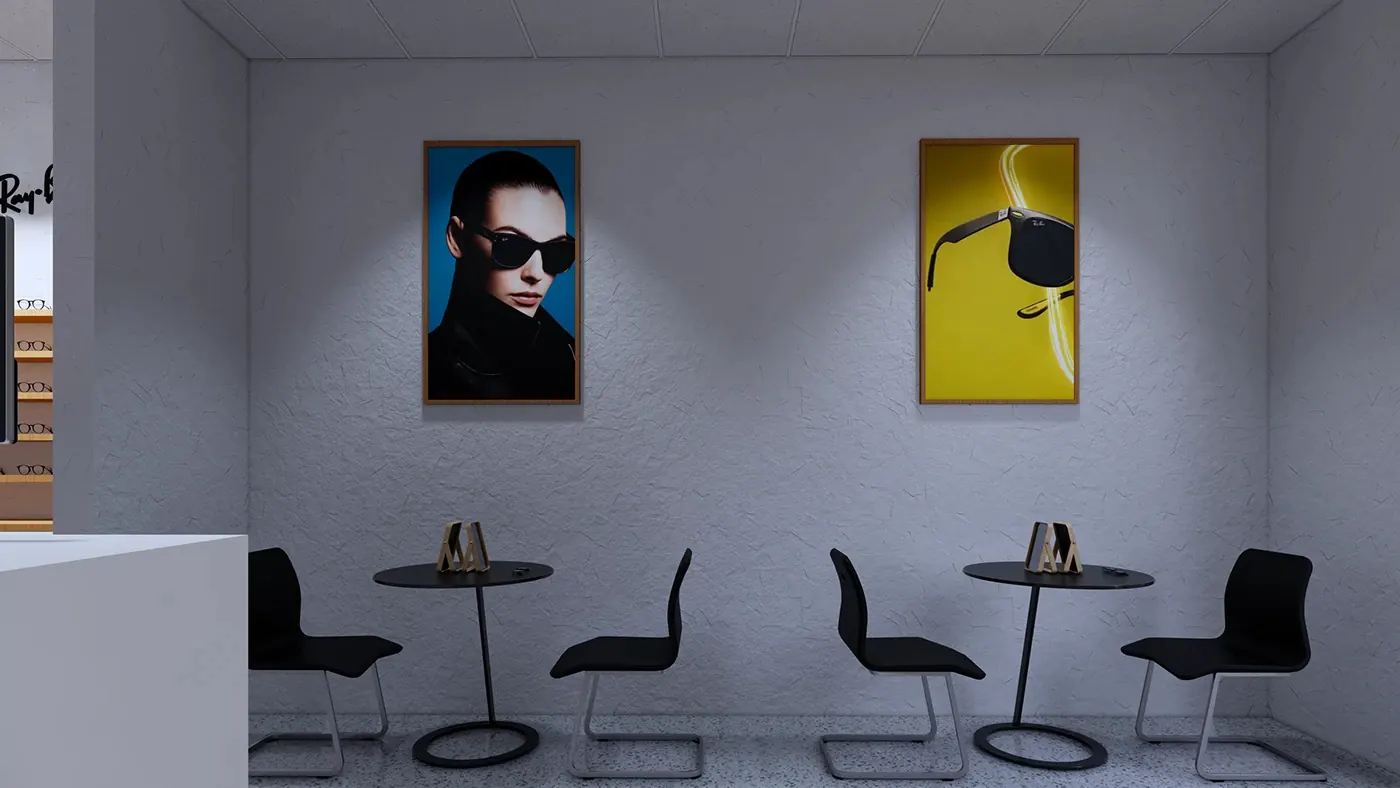Warm Modern Optical Consultation Store customer experience
