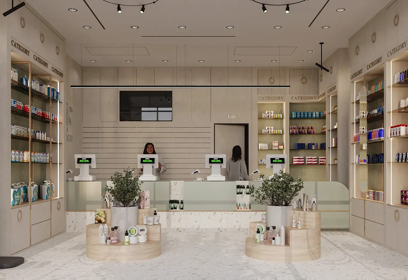 Modern Drugstore Retail Layout customer experience