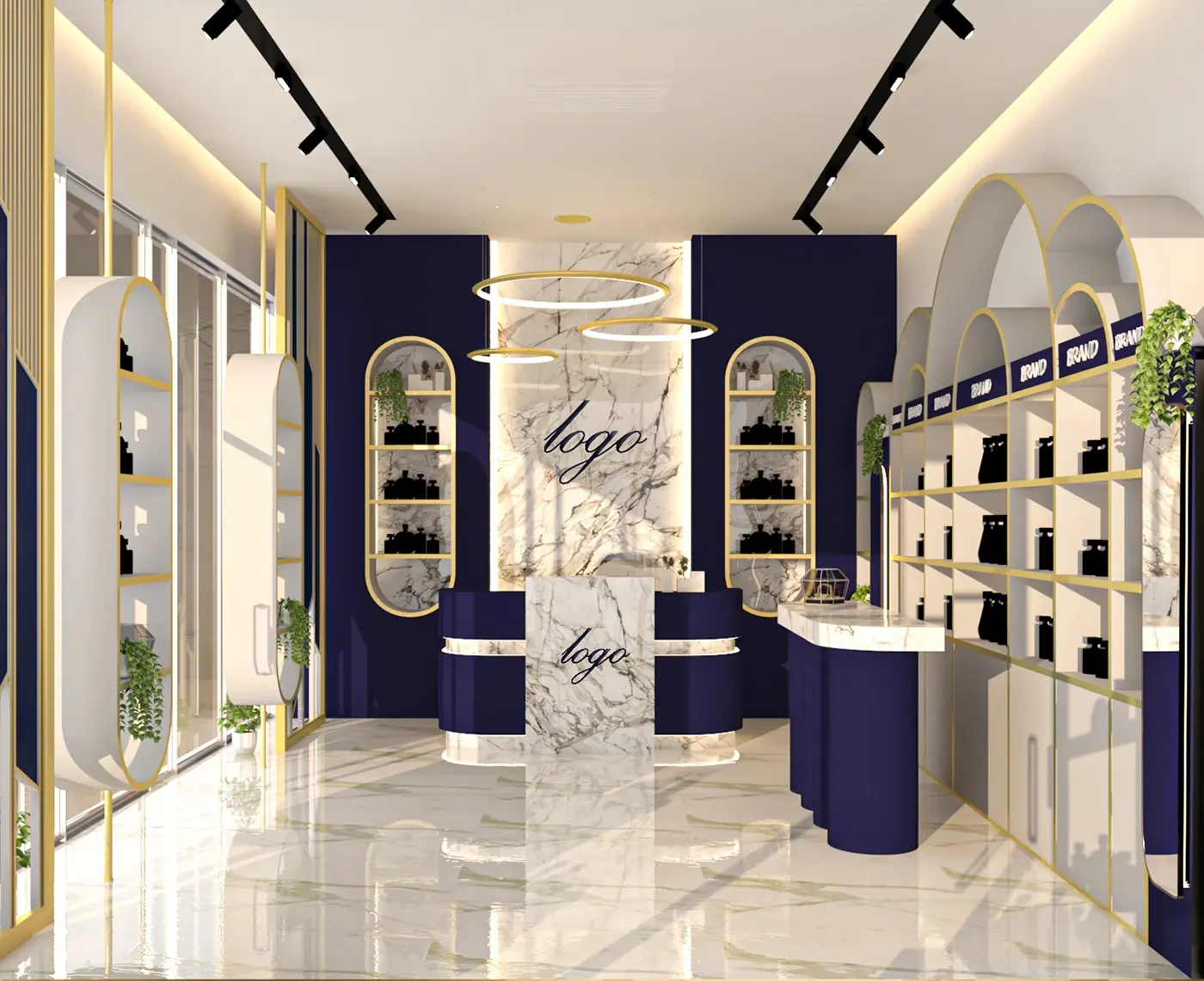 Colorful K-Beauty Concept Store feature display