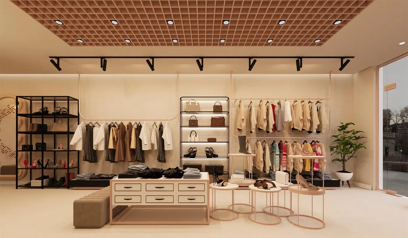 Modern Multi-Brand Clothing Store feature display