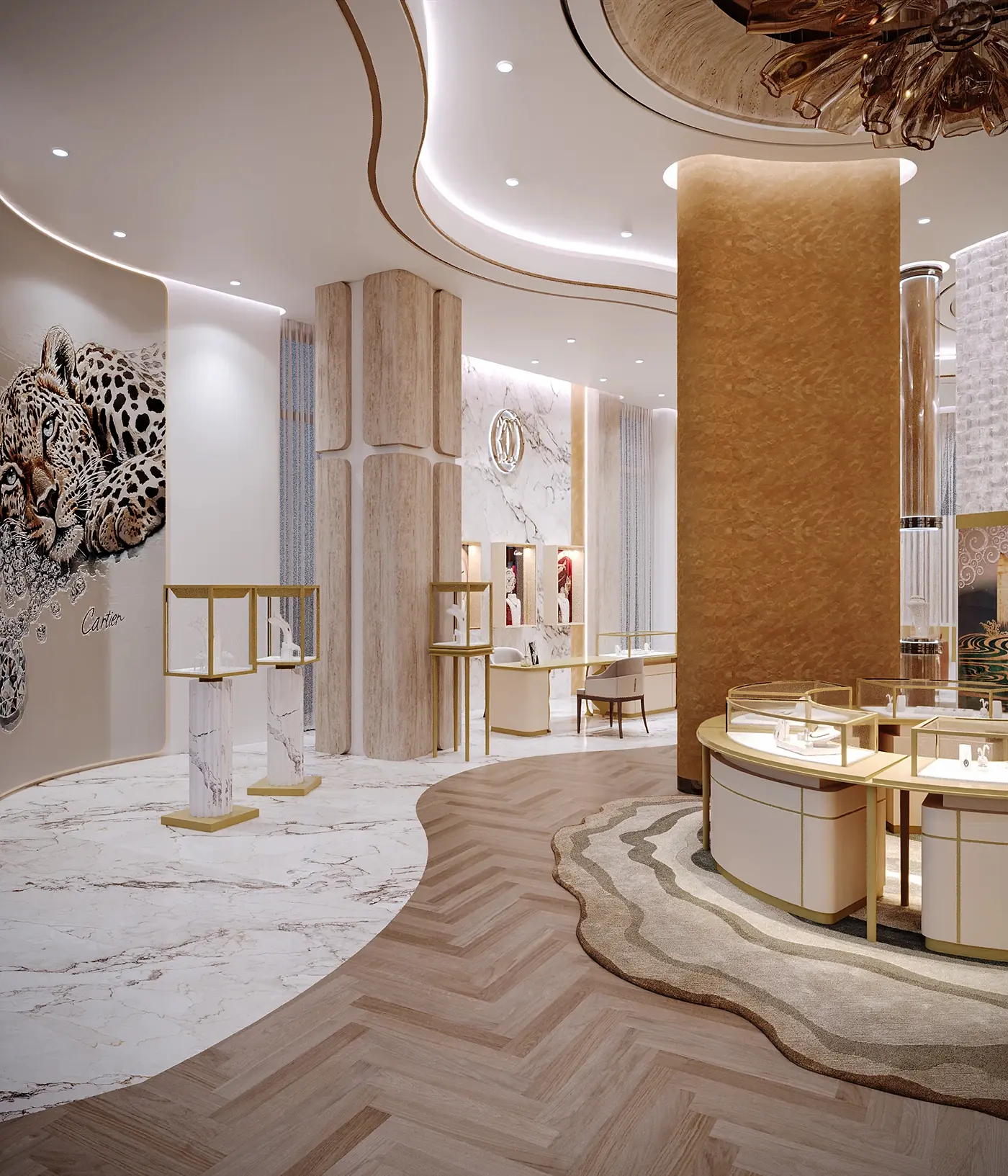 Minimal Diamond Showcase Store feature display