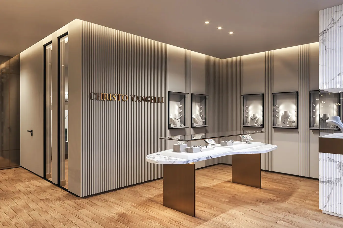 Modern Watch Retail Gallery feature display