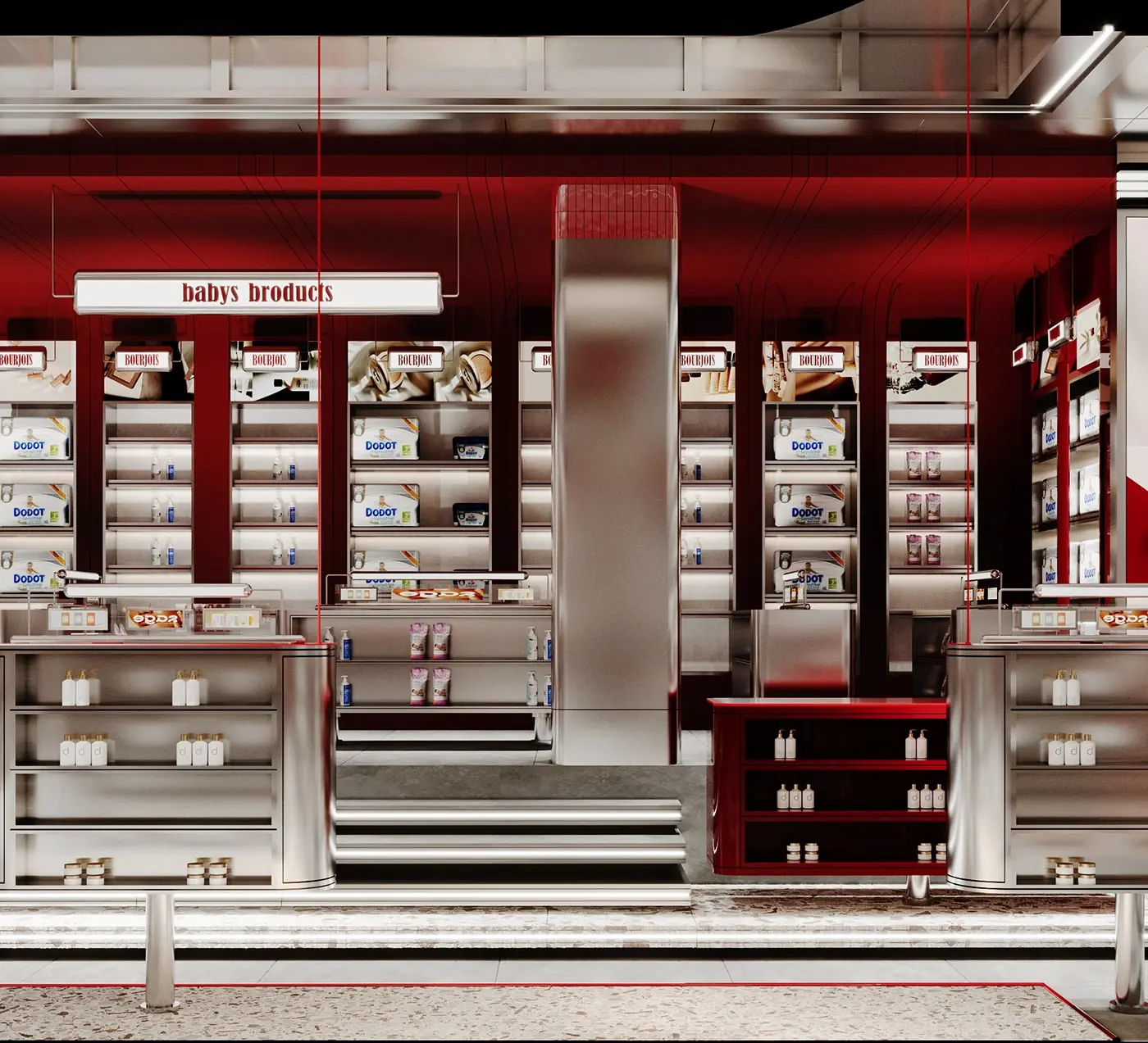 Pharmacy Consultation Counter Store feature display