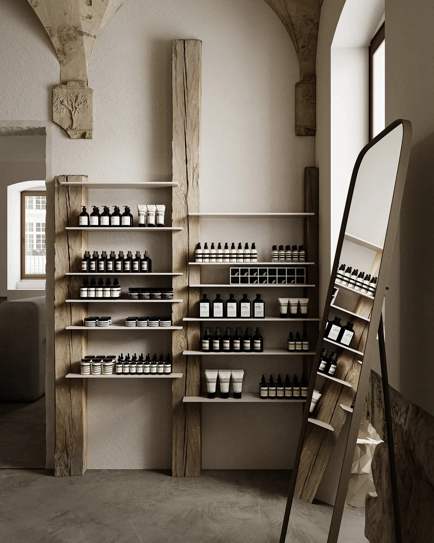 Vintage Wellness Salon Interior feature display