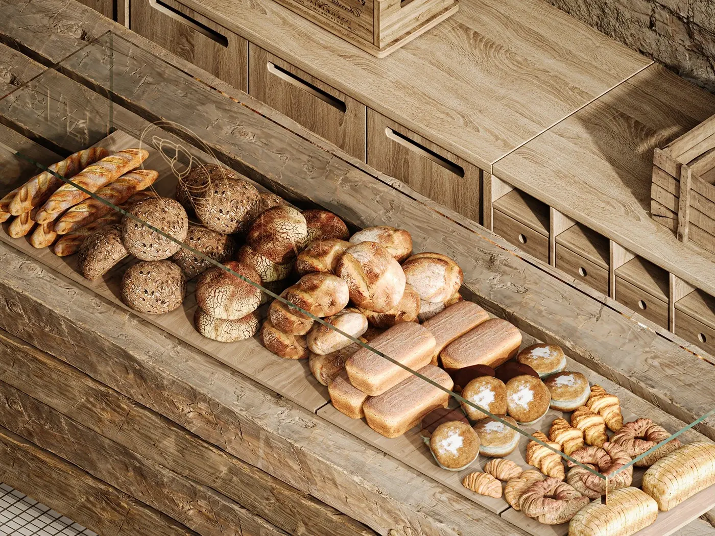 Warm Wood Coffee Bar Bakery Cafe feature display