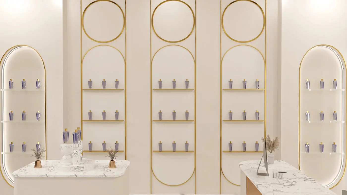 Luxury Perfume Boutique fixture view