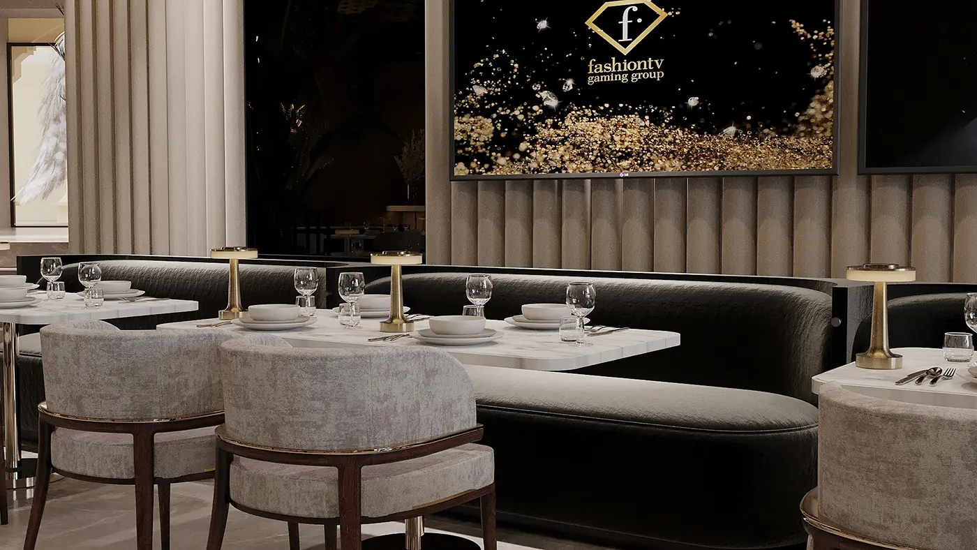 Luxury Bar and Lounge Space fixture view