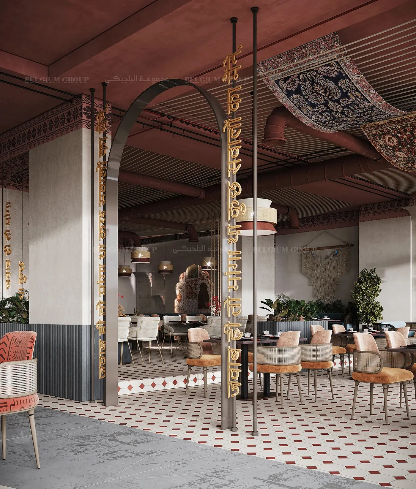 Natural Cafe Restaurant Fitout fixture view