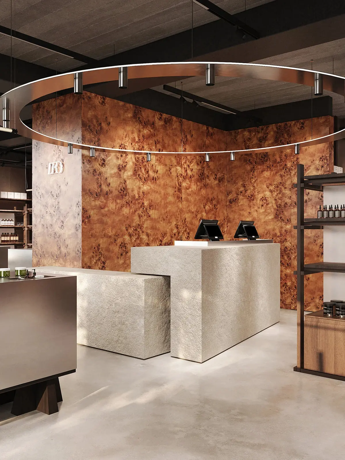 Fashion Hair Salon Retail Wall fixture view