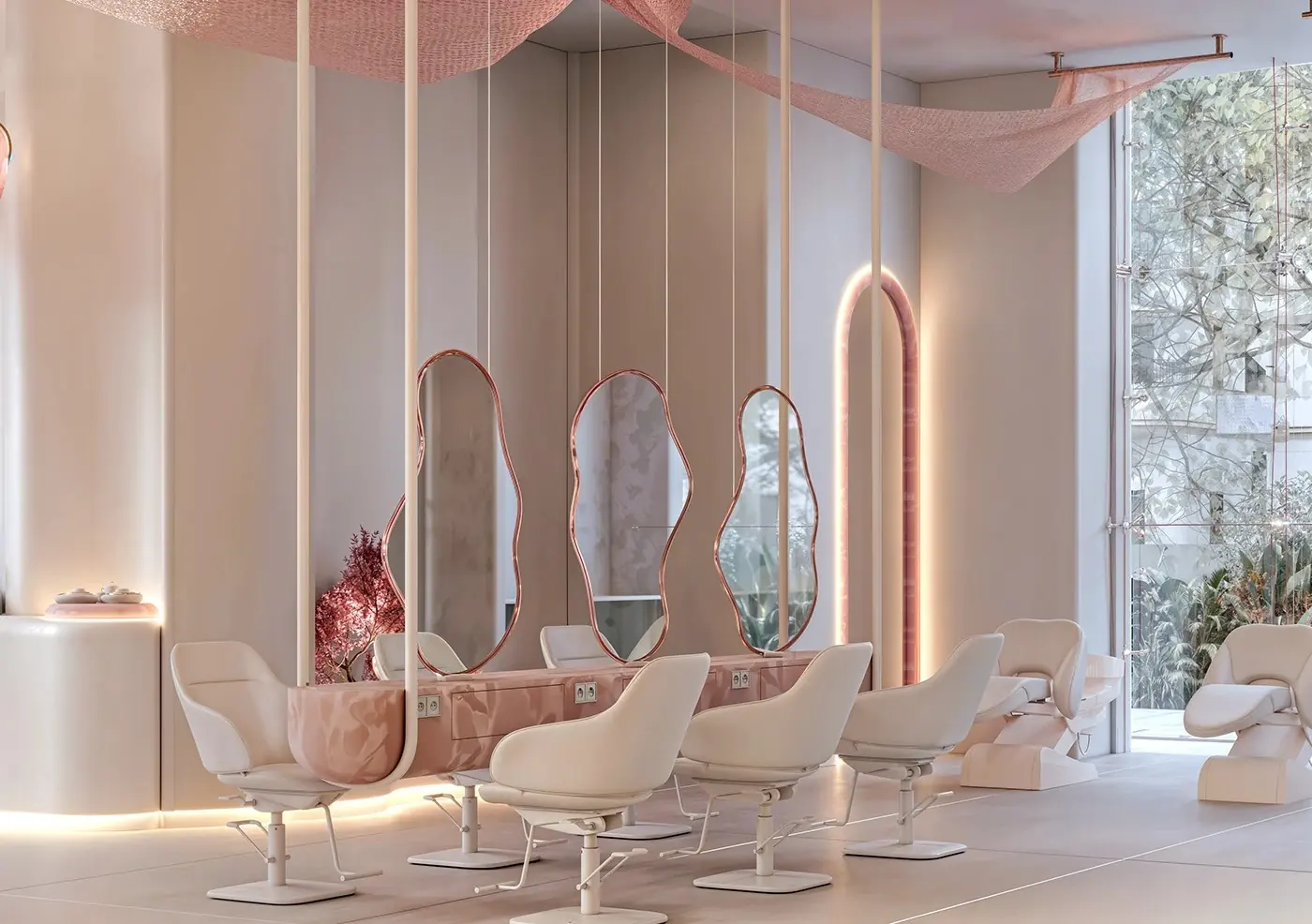 Soft Neutral Beauty Spa fixture view